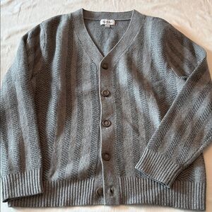 Goodfellow & Co Gray Patterned Cardigan